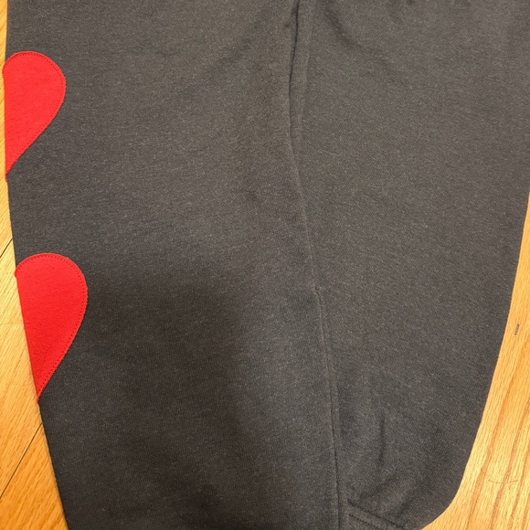 Aviator Nation Heart Stitch 4 Sweatpants in Charcoal - Picture 8 of 9